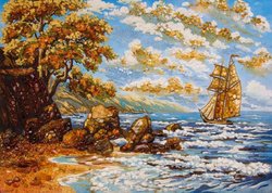 Landscape "Sailboat"